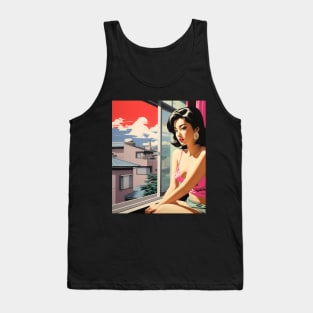 A Japanese Vision - Anime Drawing Tank Top